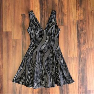 Black & Tan Skater Dress Size Small